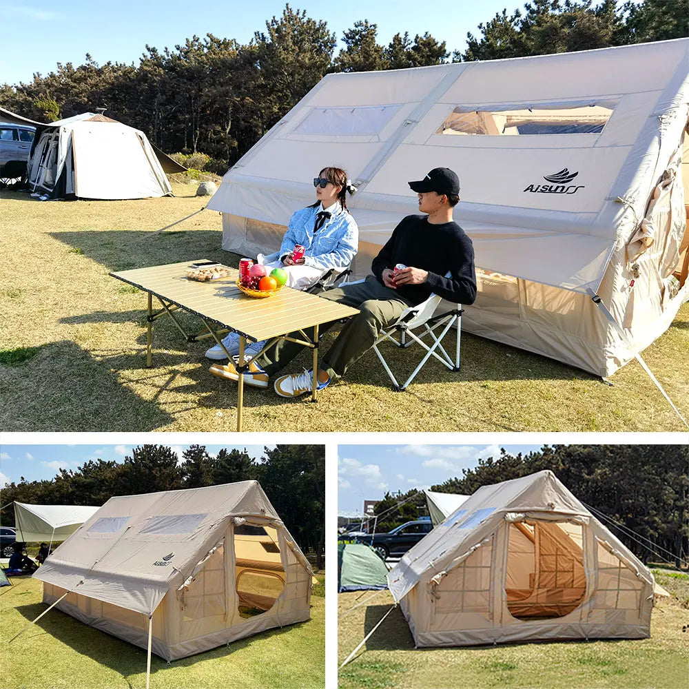 Family Camping Inflatable Tent With PVC Skylight Air Tube