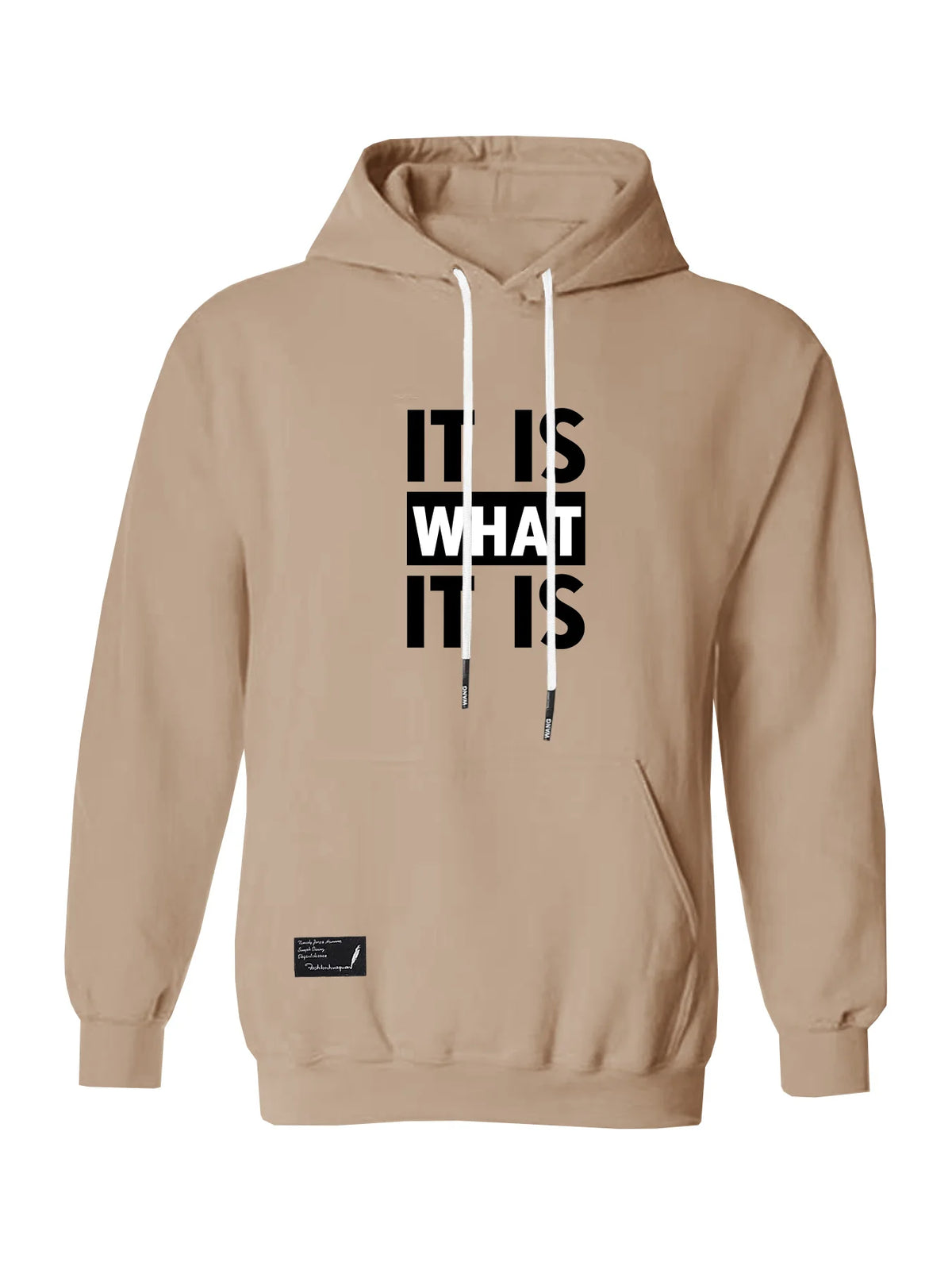 Mens Hooded Pullover Sweatshirt Set With Three Piece Printed Design