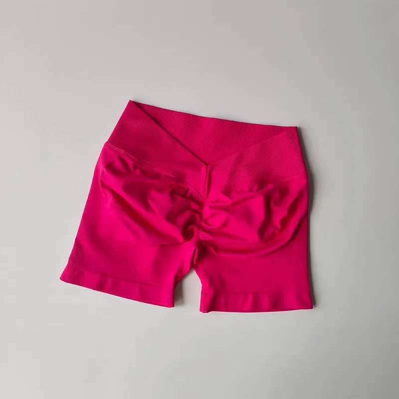 European American Butt Lifting Shorts Back V Waist Fitness