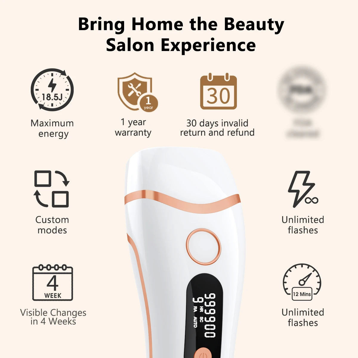 Totmizby IPL Epilator Laser Hair Removal for Men and Women