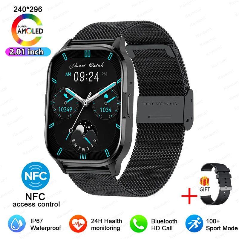 Ultra Thin Smartwatch With Bluetooth Calling And Health Tracking