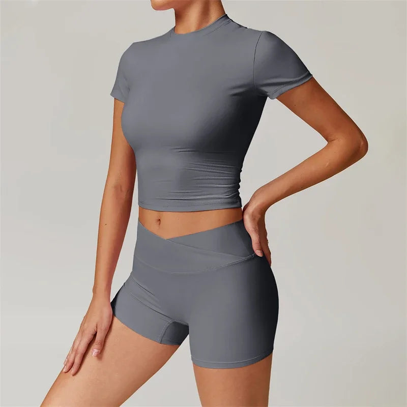 Nude Feel Yoga Set 2 Piece Sports Outfit For Women