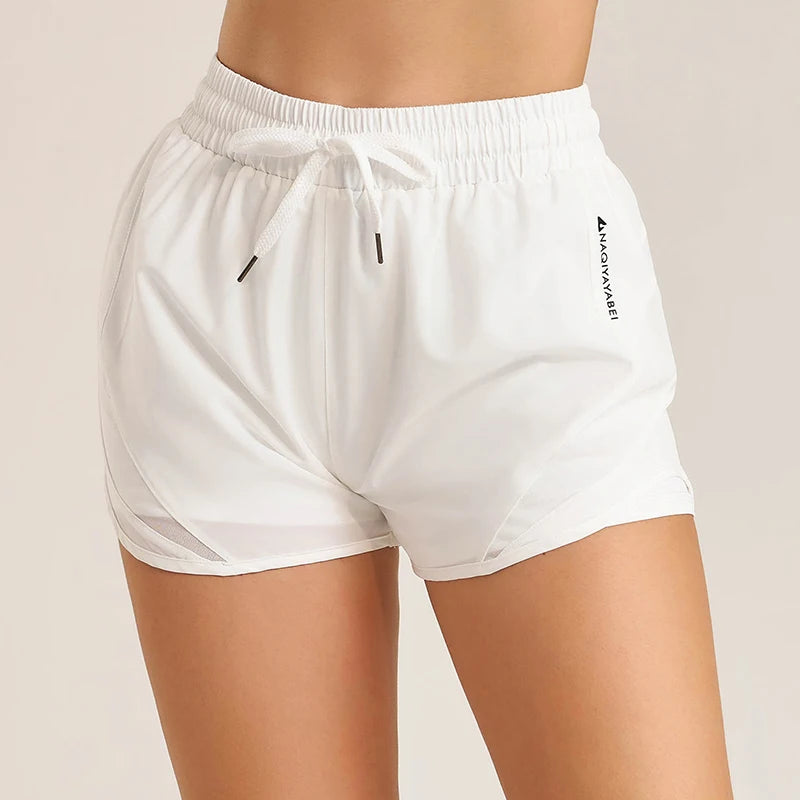 NAQIYABEI Women's Yoga Shorts Running Gym Activewear