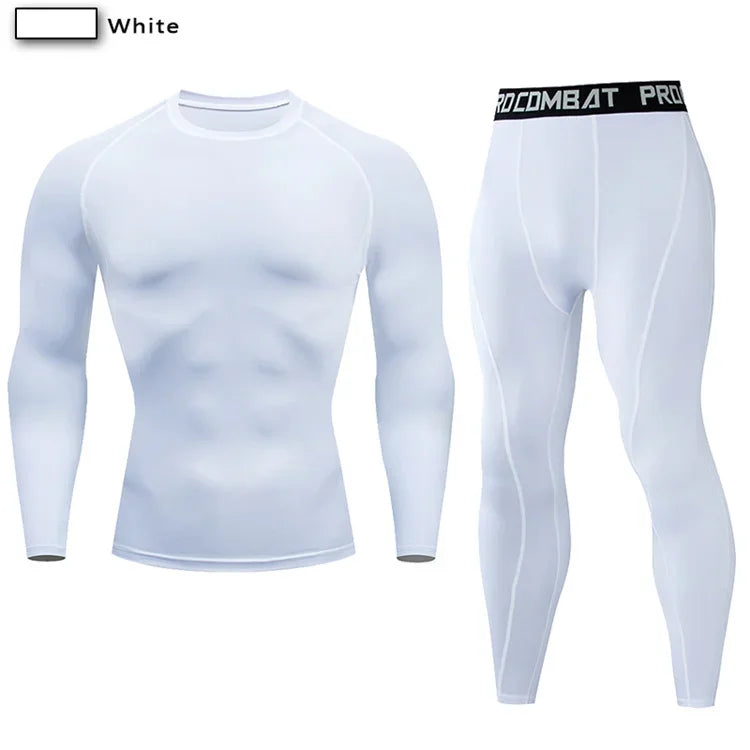 Men Compression Sportswear Set Two Piece Tracksuit