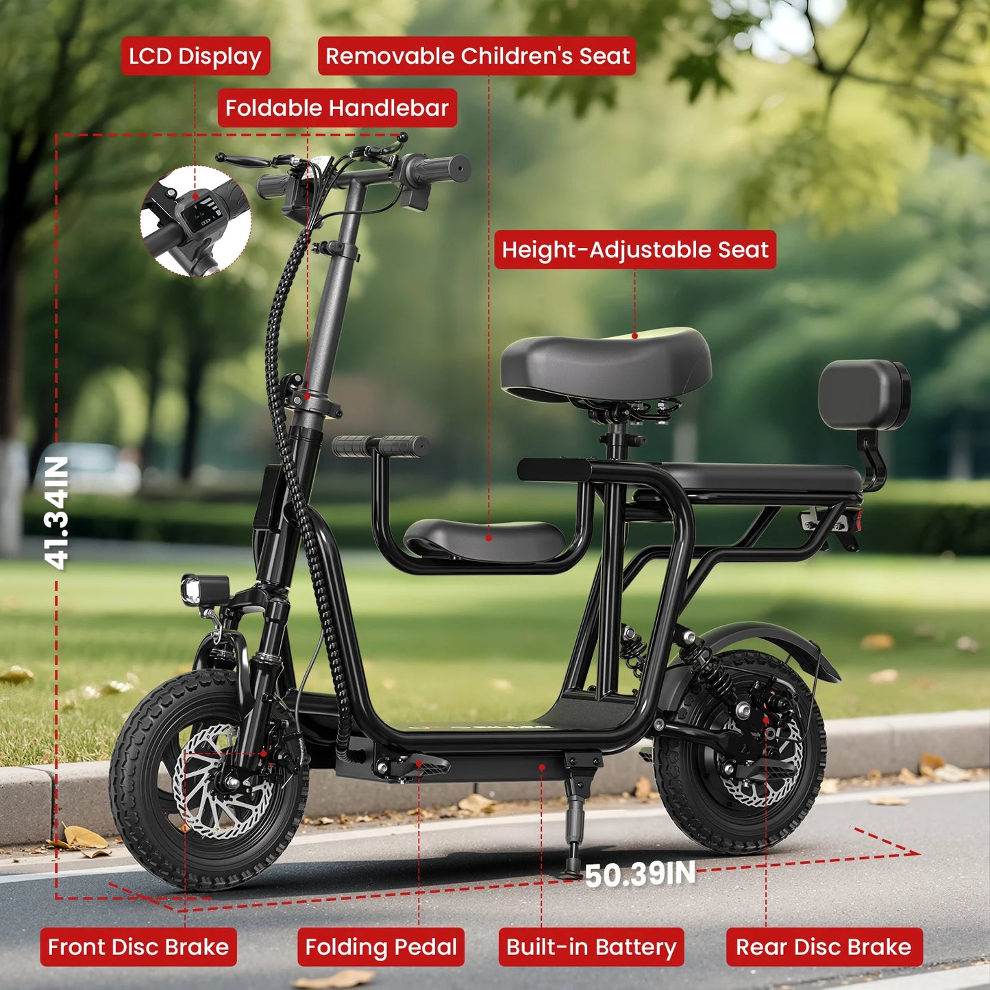 EILLEO SPACEWALK Foldable Electric Scooter With Seat 750W 48V