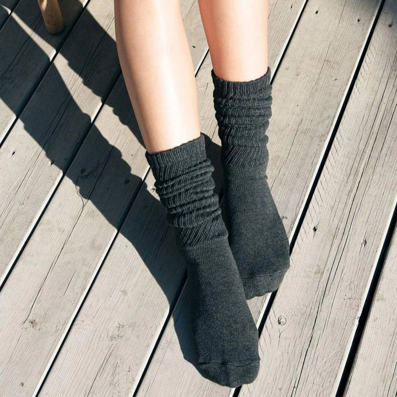 Women's Slouch Knit Socks Six Pairs Pack Winter Casual Crew