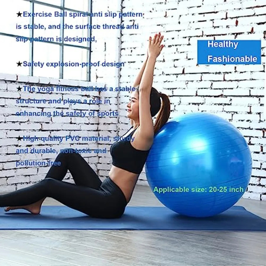Explosion Proof Yoga Stability Ball With Pump For Fitness Training