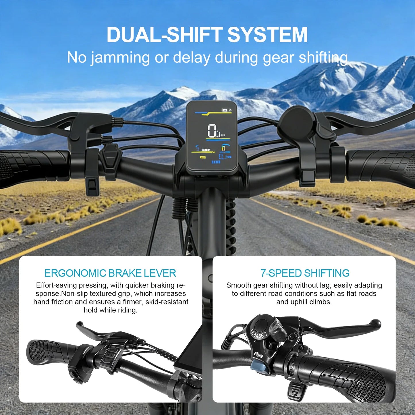 Toofly Electric Mountain Bike 48V 13Ah Removable Battery 500W