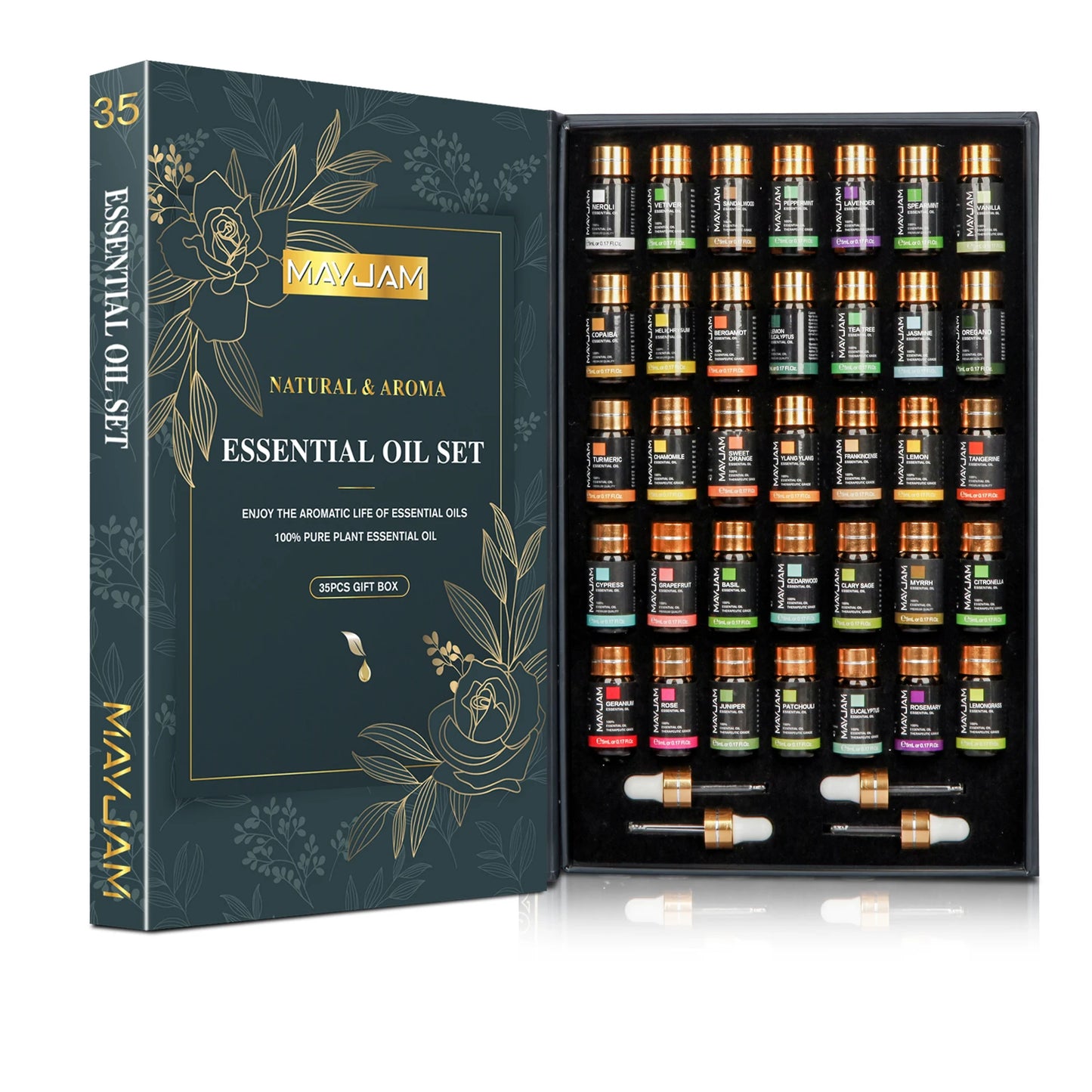MAYJAM Essential Oils Set 35pcs For Humidifier Diffuser Air Freshener