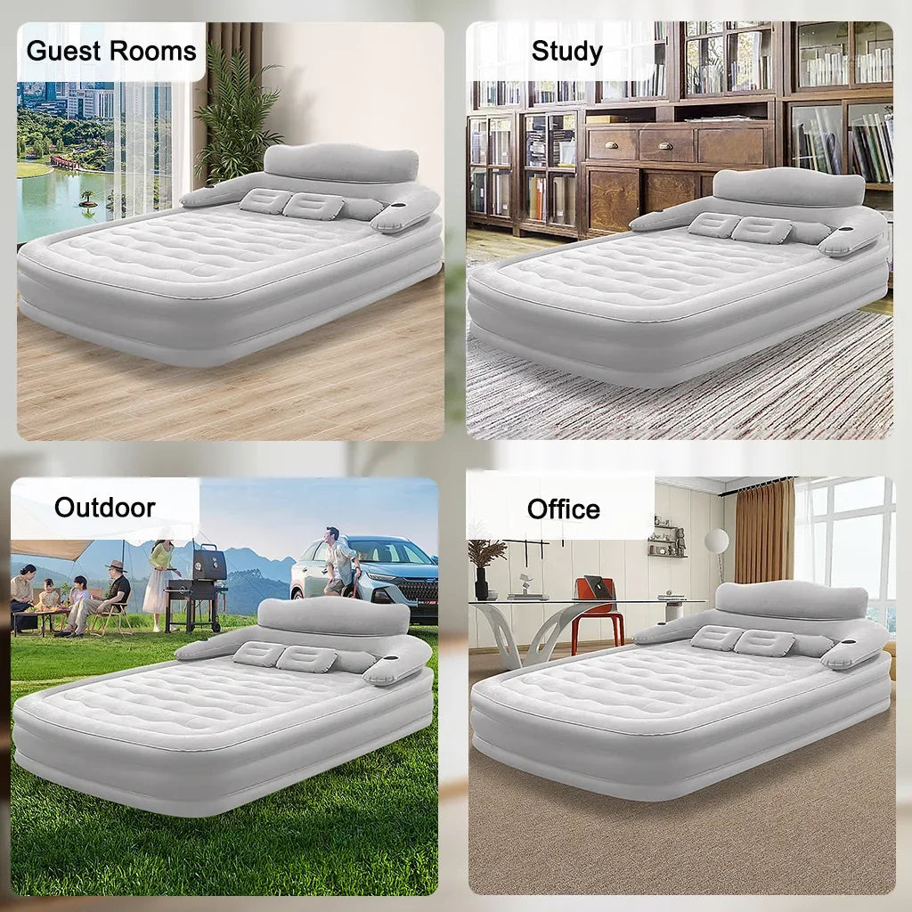 Two Person Built-In Pump Camping Mattress for Outdoor Slumber