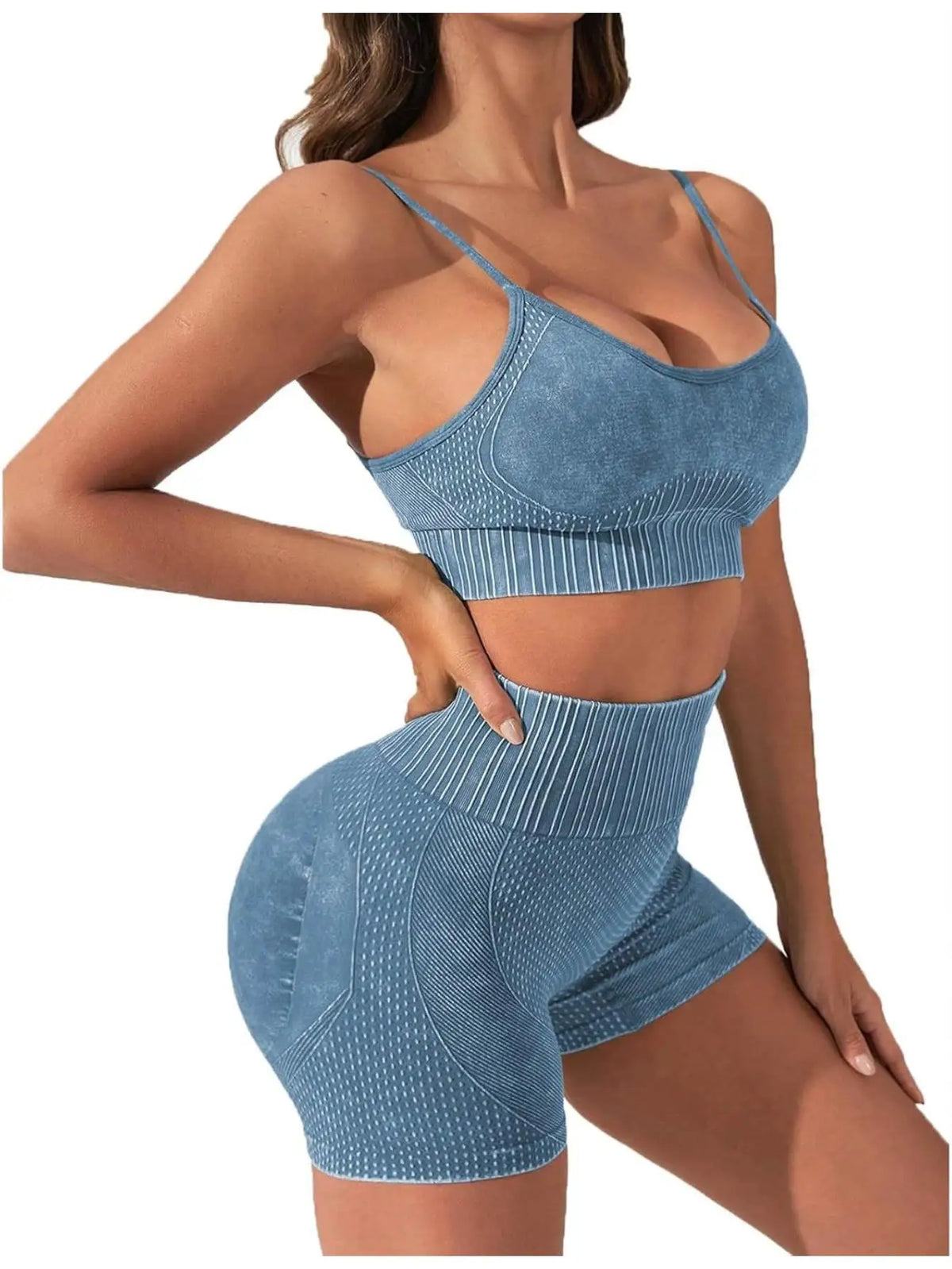 Women Seamless Tie Dye Yoga Fitness Activewear Set