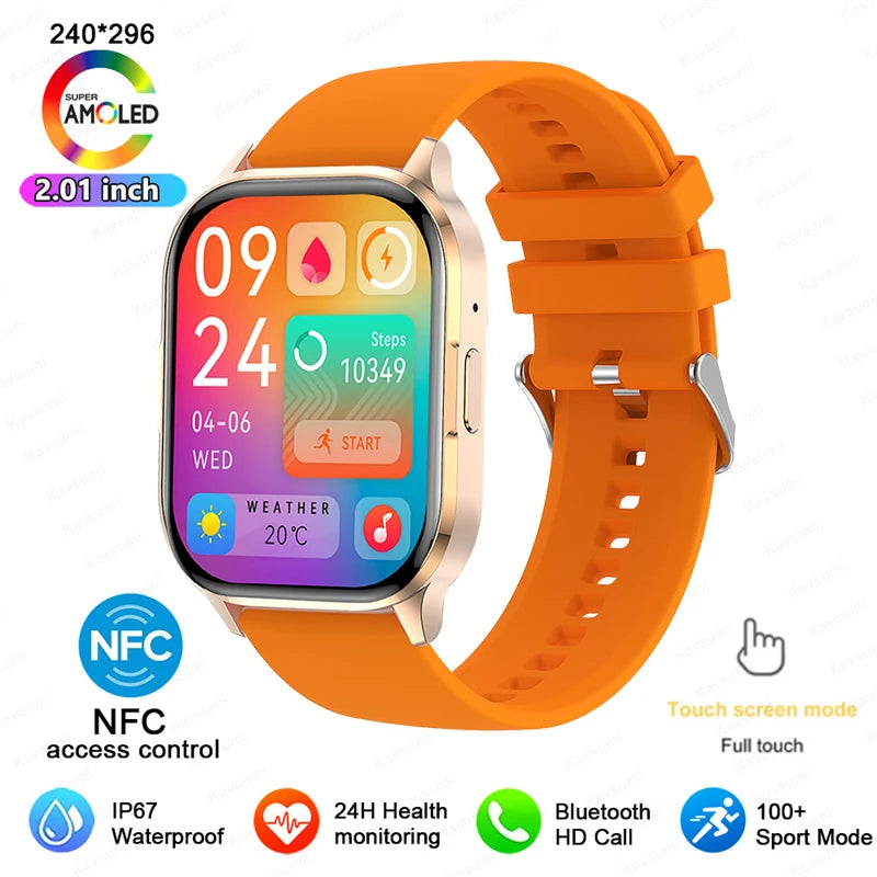Ultra Thin Smartwatch With Bluetooth Calling And Health Tracking
