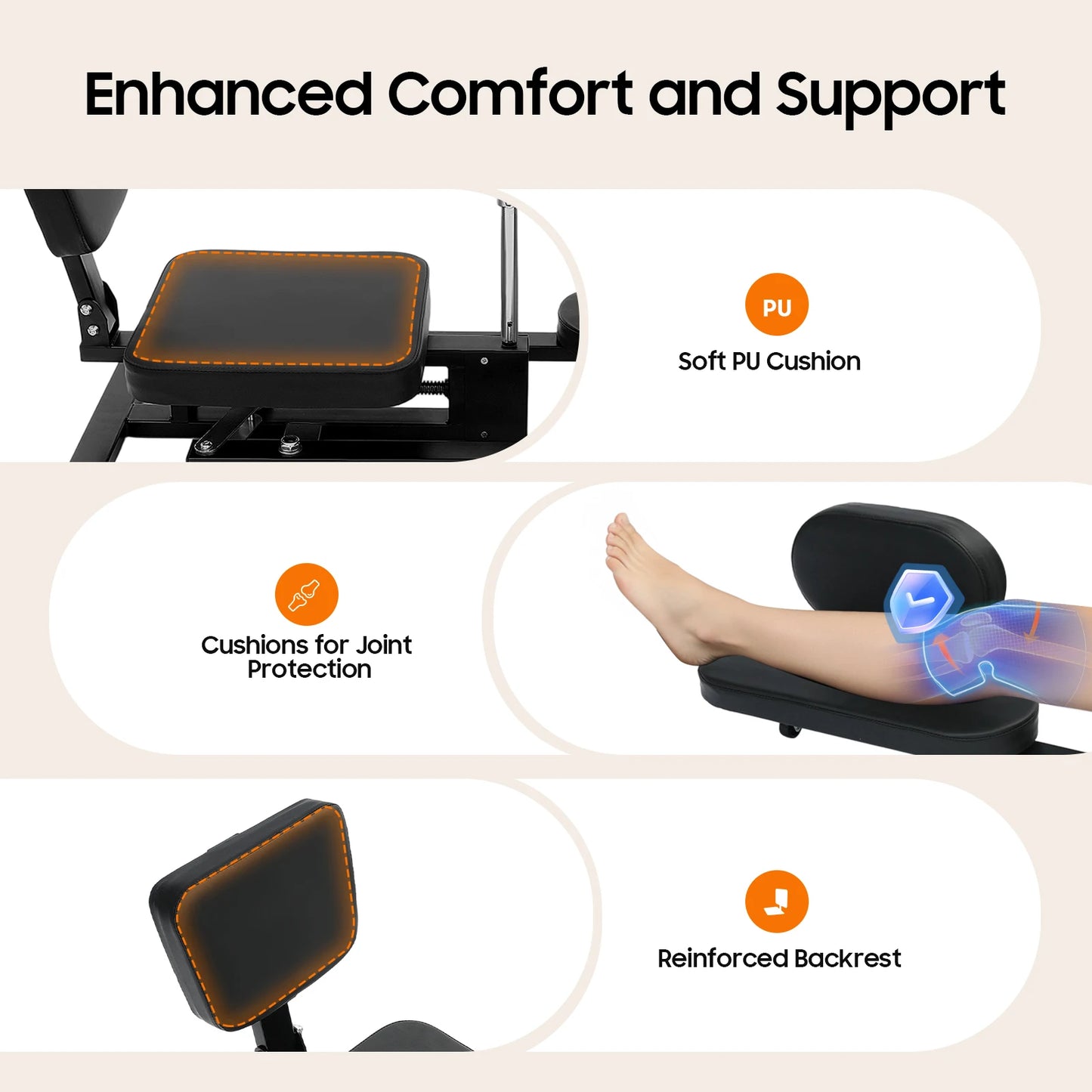 Leg Stretcher Heavy Duty 220lbs For Flexibility Splits Training At Home Gym