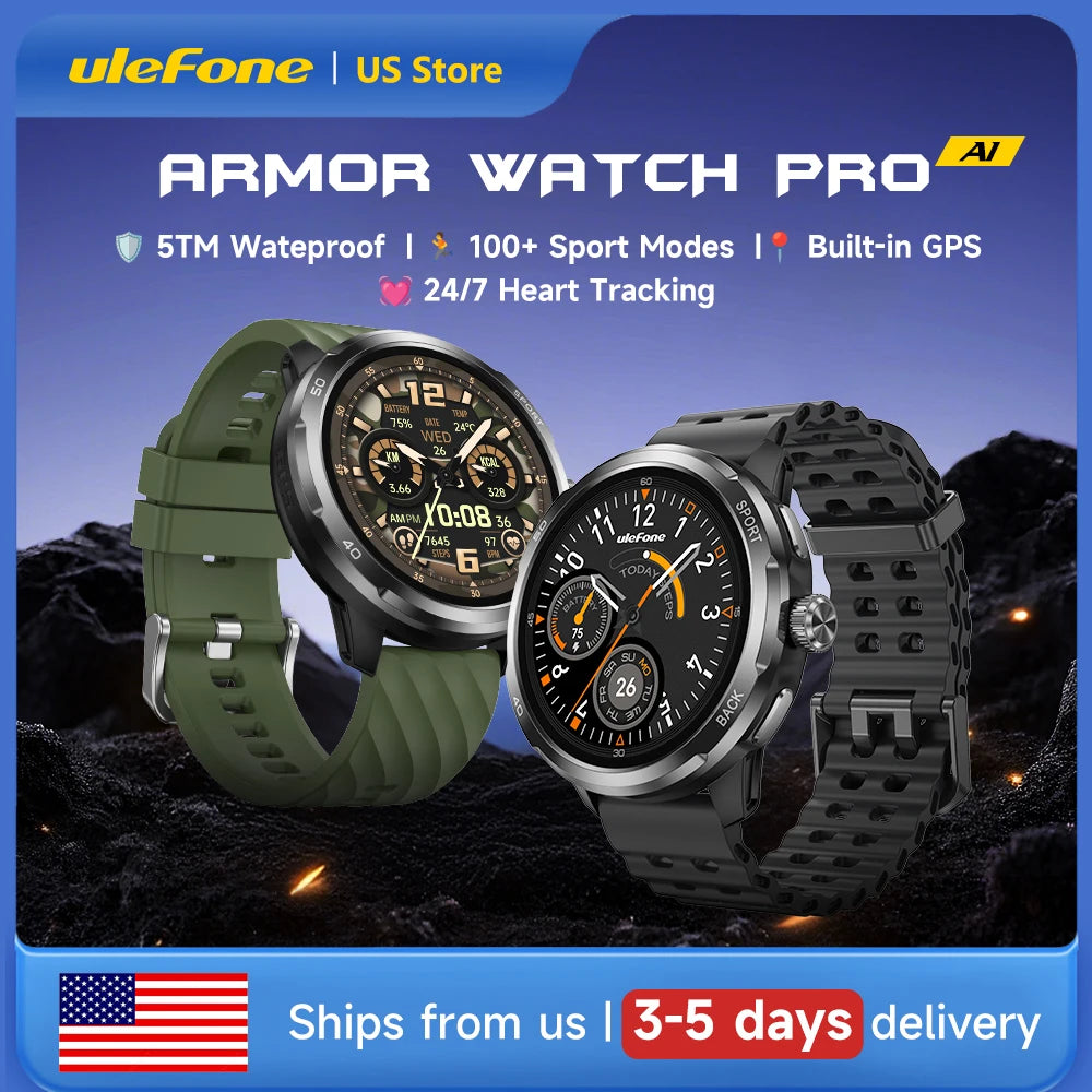 Ulefone Armor Watch Pro GPS Heart Rate Smartwatch For All