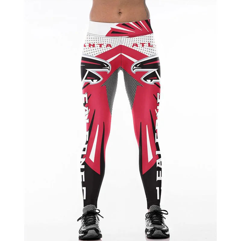 Junxi Wan 3D Cat Print Leggings Women High Waist Fitness
