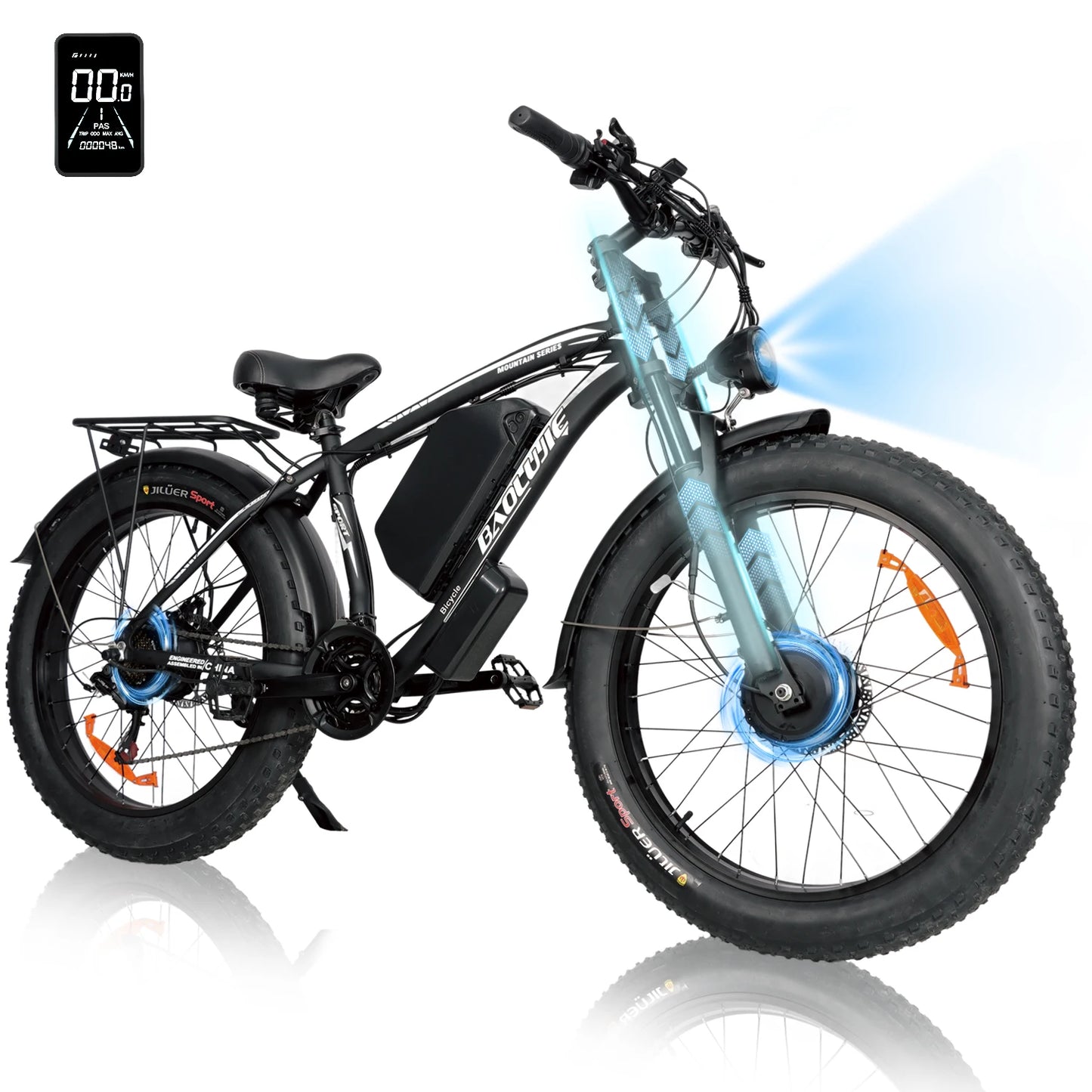 Baolujie DM01 60V 30Ah Electric Bicycle E-Bike 42MPH