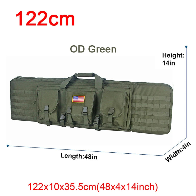 LQARMY Tactical Double Rifle Case Molle Bag Sniper Airsoft