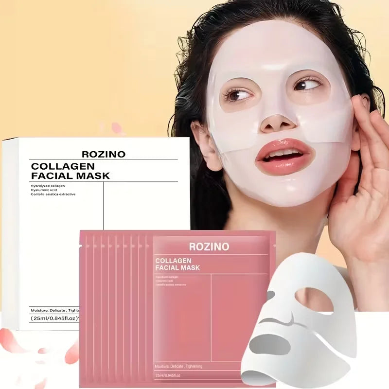 ROZINO Bio Collagen Facial Mask for Hydrated and Glowing Skin