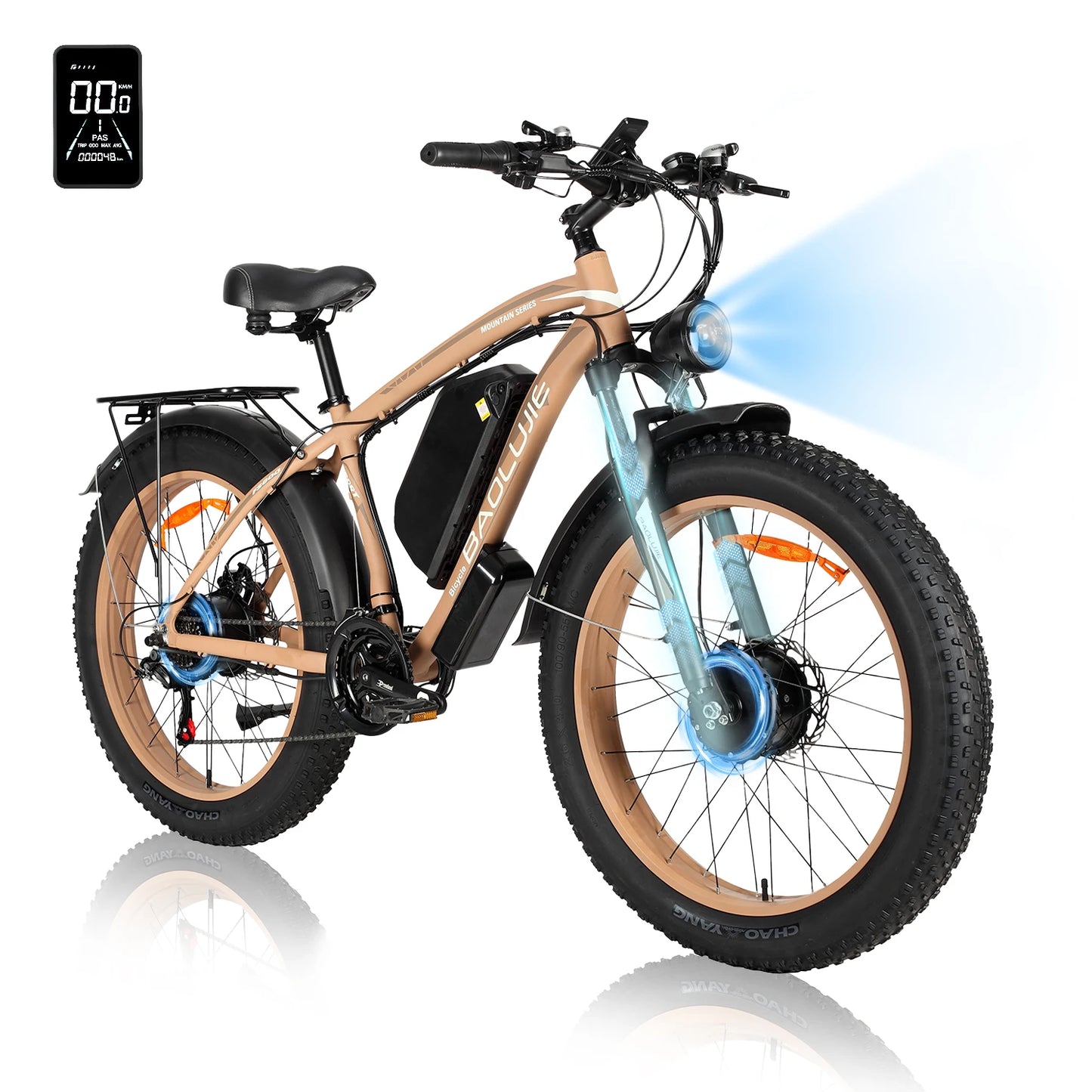 Baolujie DM01 60V 30Ah Electric Bicycle E-Bike 42MPH