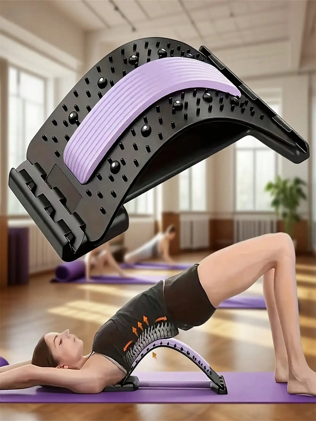 Adjustable Back Stretcher For Cervical Traction And Waist Support