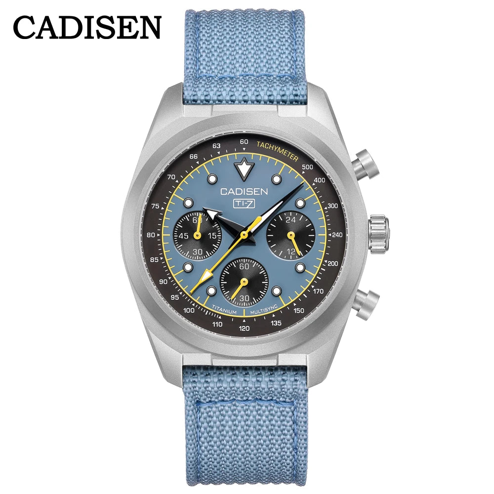 Cadisen Titanium Chronograph Quartz Watch With Sapphire Crystal