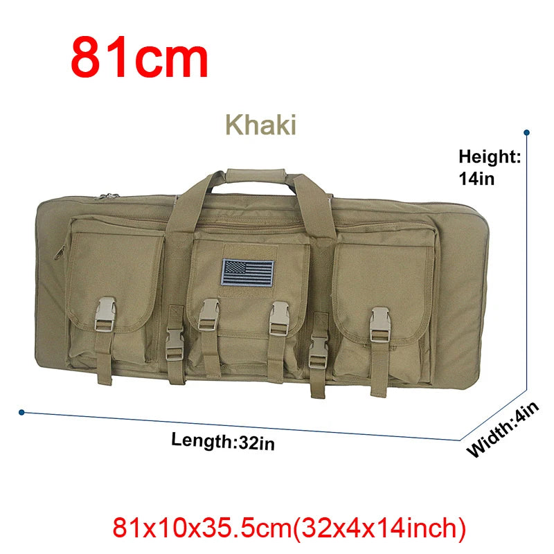 LQARMY Tactical Double Rifle Case Molle Bag Sniper Airsoft