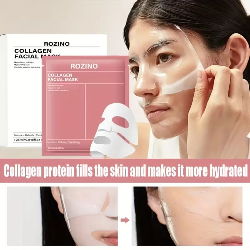 ROZINO Bio Collagen Facial Mask for Hydrated and Glowing Skin