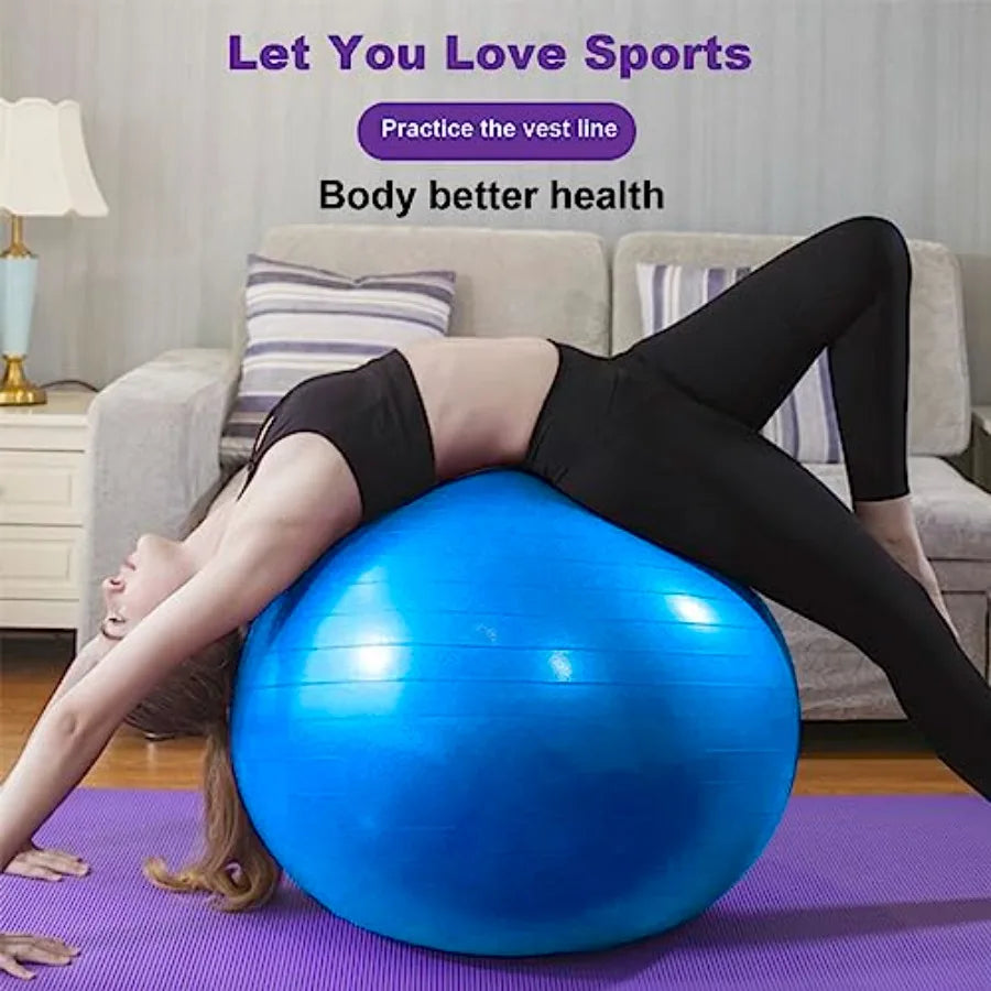 Explosion Proof Yoga Stability Ball With Pump For Fitness Training