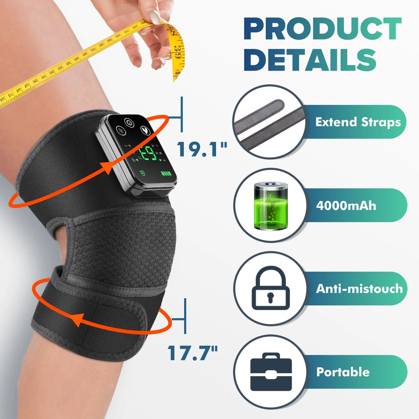 Intelligent Electric Knee Protection Massager With Heating And Warm Compress