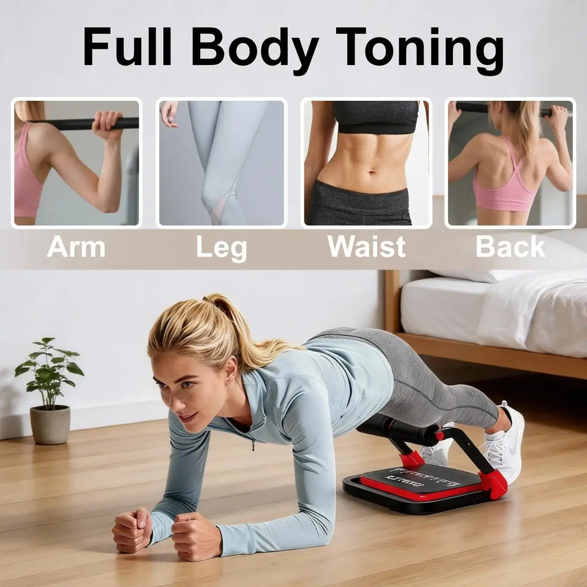 Relife Foldable Abdominal Trainer With Three Resistance Levels