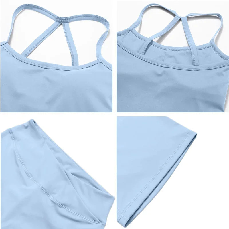 Nude Feel Yoga Set 2 Piece Sports Outfit For Women
