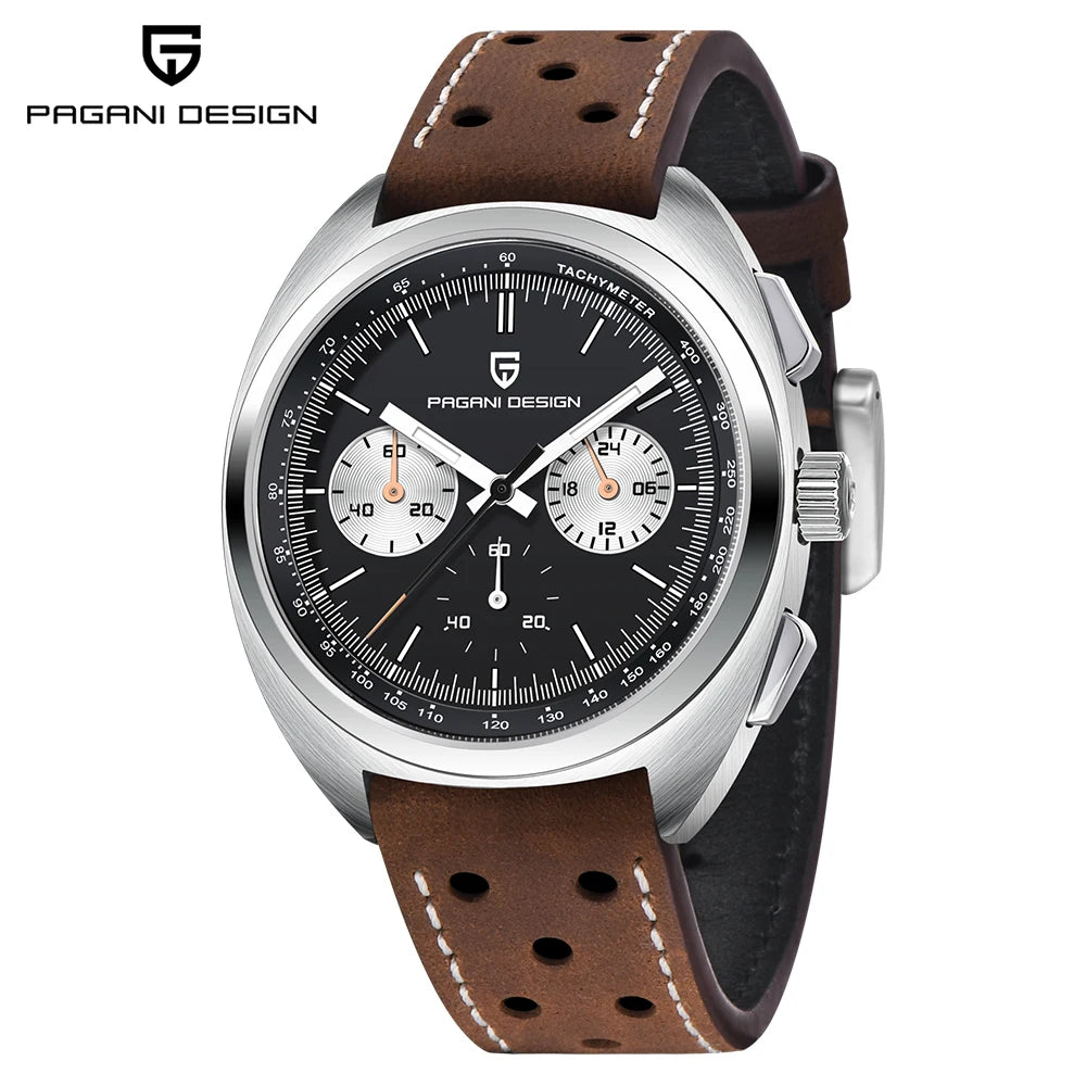 PAGANI DESIGN Men's Sapphire Quartz Chronograph Luxury Wristwatch