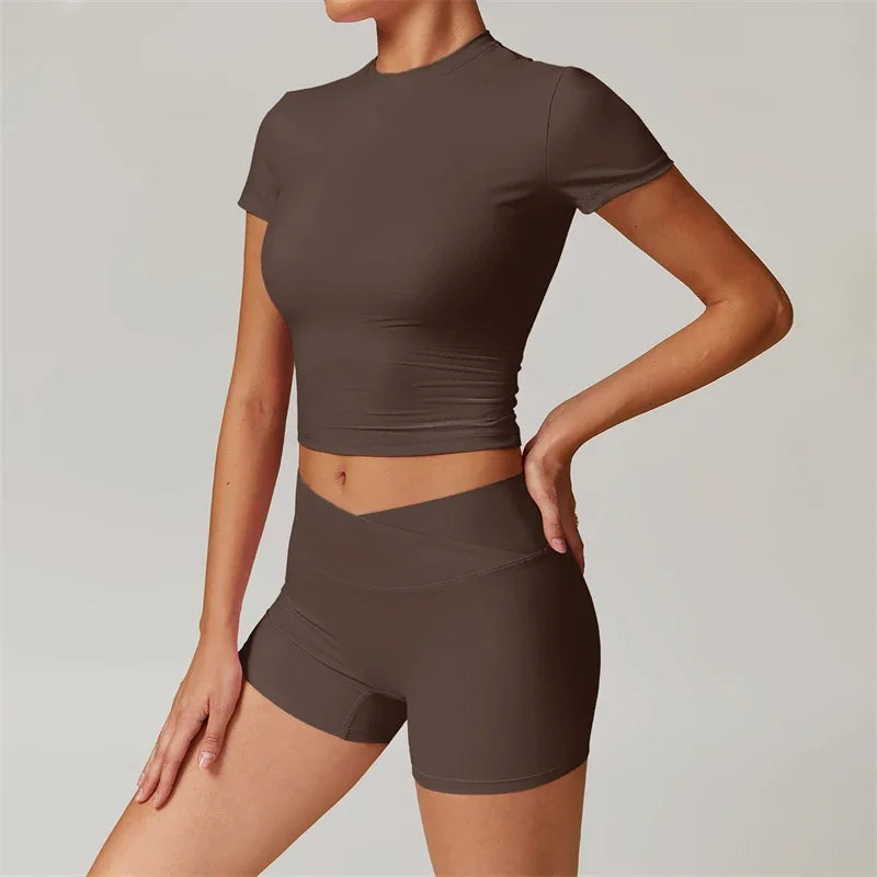 Nude Feel Yoga Set 2 Piece Sports Outfit For Women