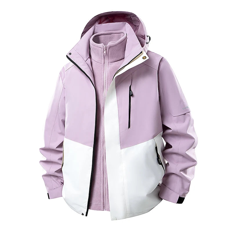 OTIKKC Waterproof Windproof Three In One Thermal Outdoor Jacket