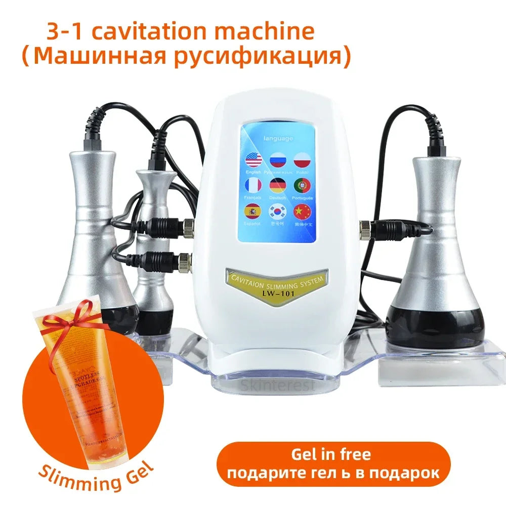 Moonic 3in1 Cavitation Face Body Slimming Massage Device