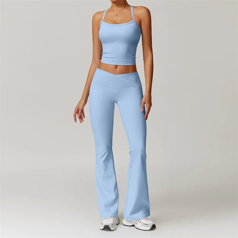 Nude Feel Yoga Set 2 Piece Sports Outfit For Women