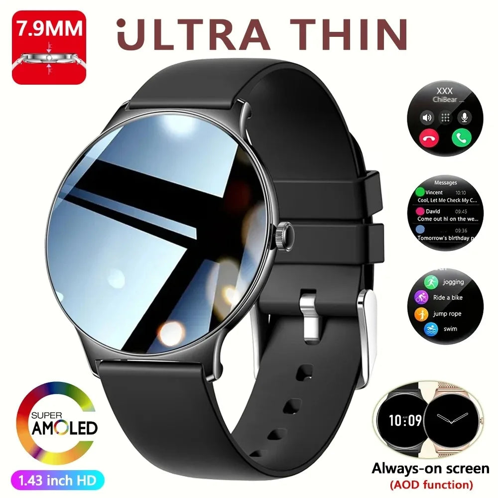 Hiwego Women Ultra Thin Smart Watch With Always On Display