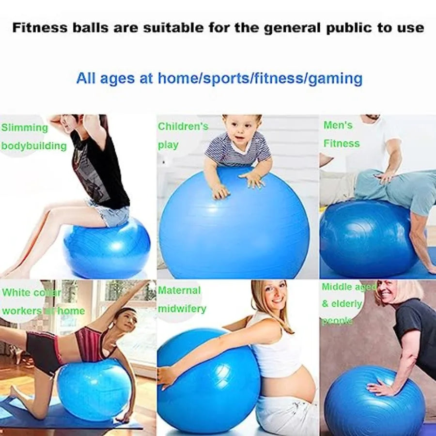 Explosion Proof Yoga Stability Ball With Pump For Fitness Training