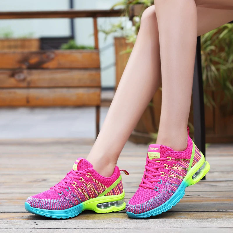 AZGB Women Running Shoes Breathable Athletic Sneakers Nonslip For Walking