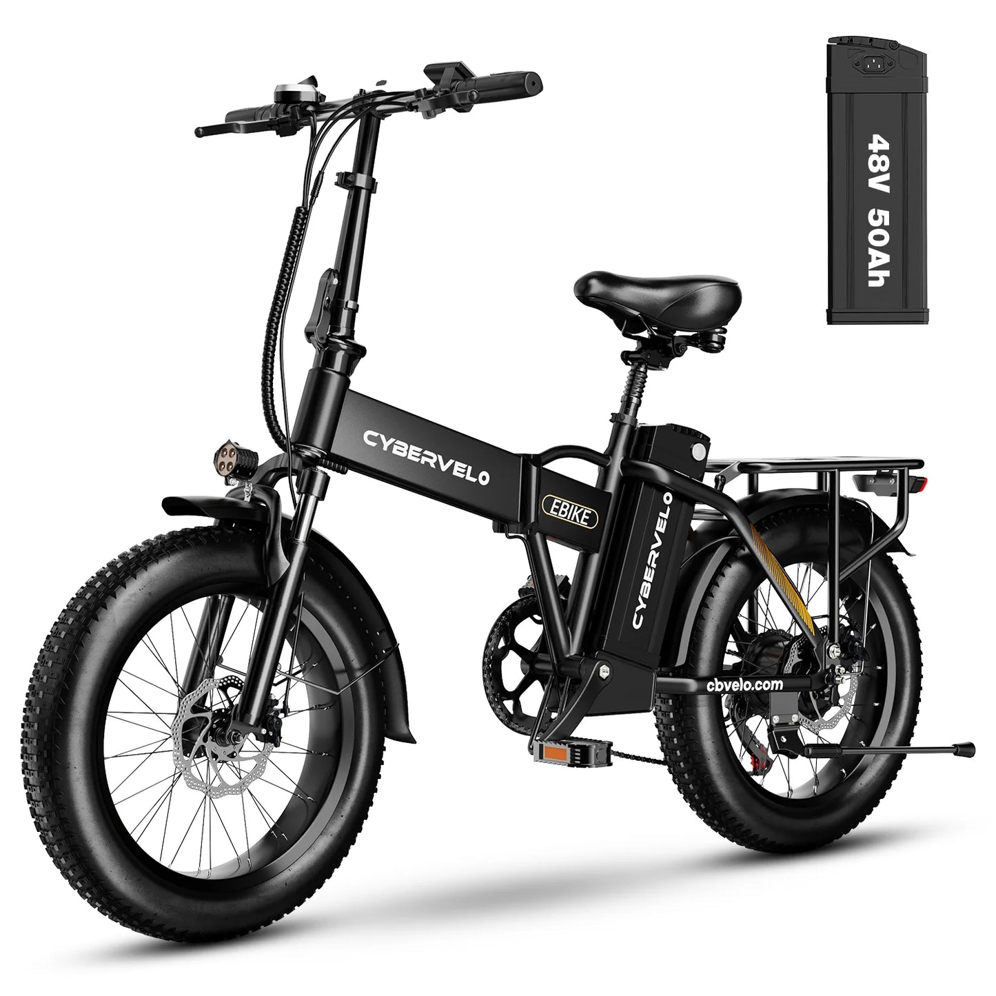 CYBERVELO EK4 1000W Folding Electric Bike 48V Battery