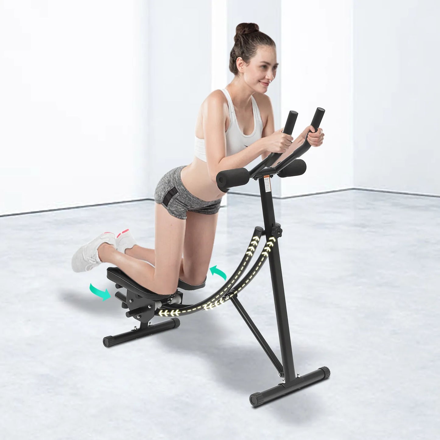 Hign-concerned Foldable Ab Machine With 3 Gears Home Gym