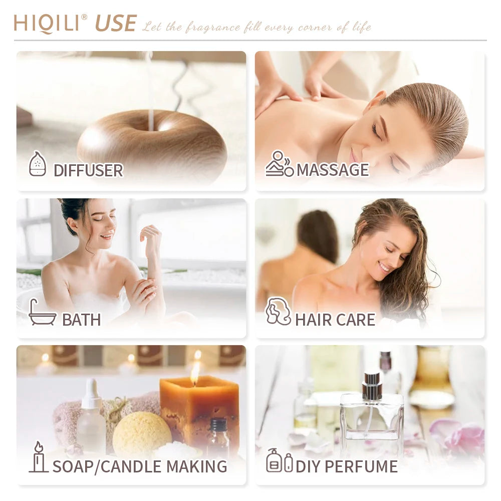 HIQILI Tangerine Essential Oil Pure Citrus For Diffuser And Cleaning