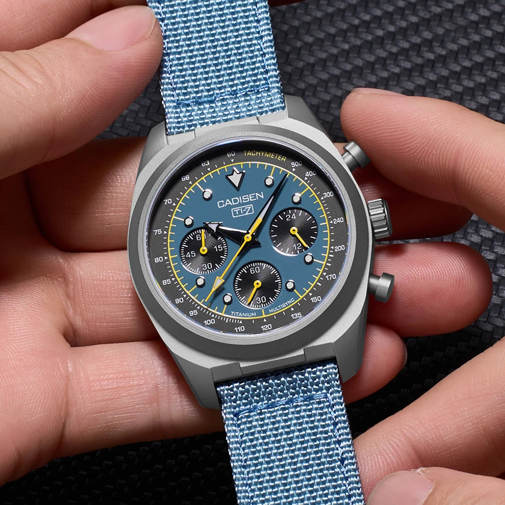 Cadisen Titanium Chronograph Quartz Watch With Sapphire Crystal
