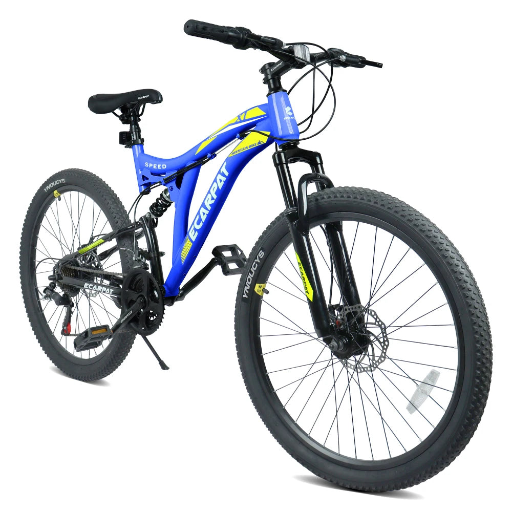 Full Suspension Mountain Bike With Alloy Frame And Disc Brakes