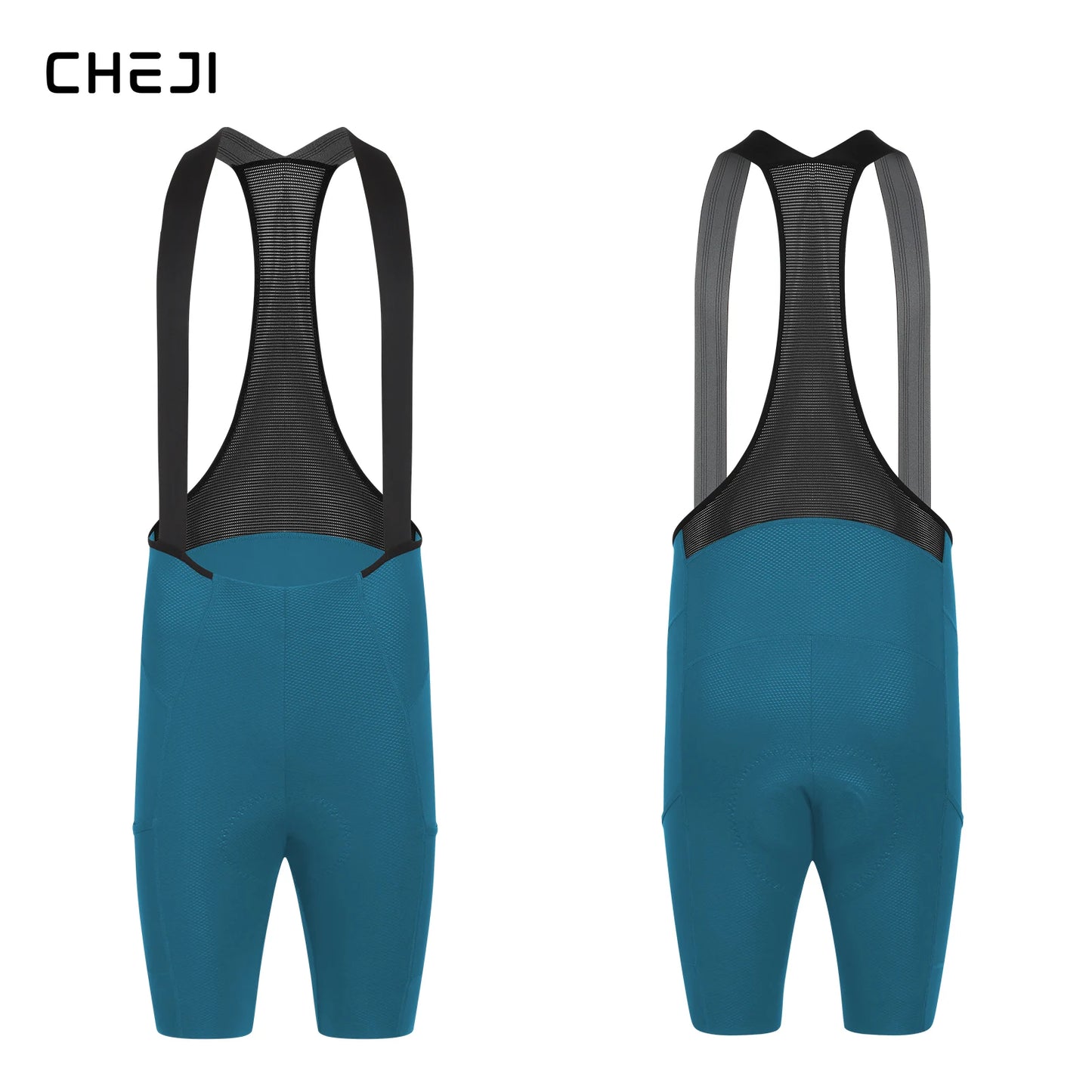 Cheji Men's Cycling Bib Shorts Seamless Comfort Quick Dry Breathable