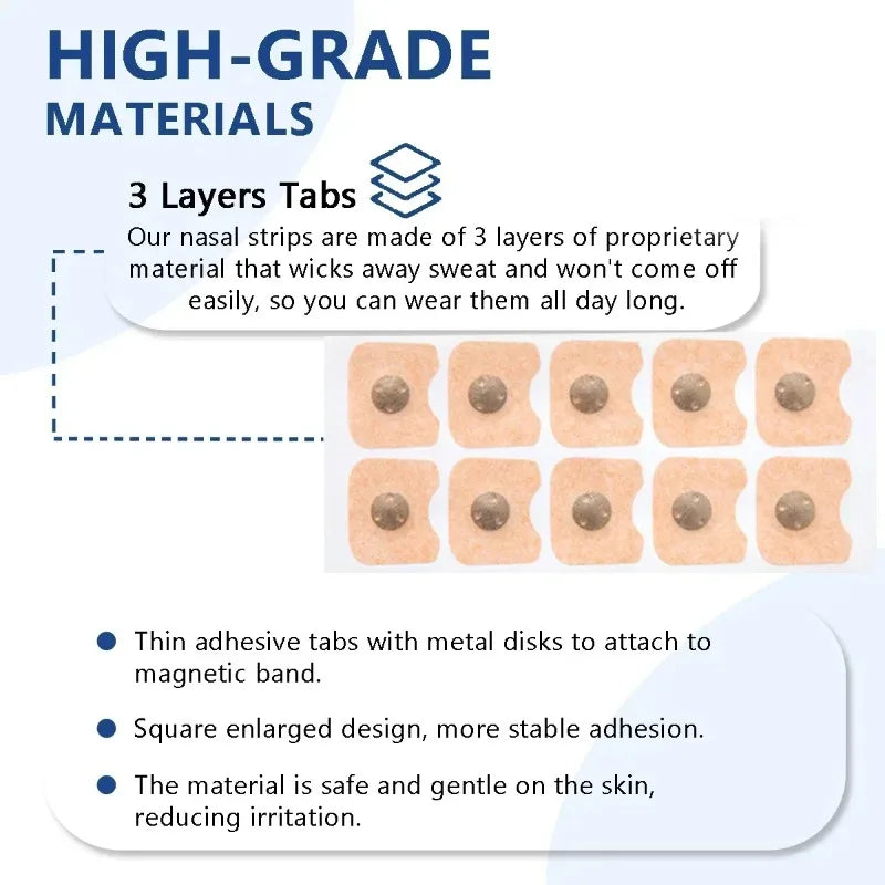 Nasal Breathing Dilators Magnetic Nasal Strips for Snoring Reduction