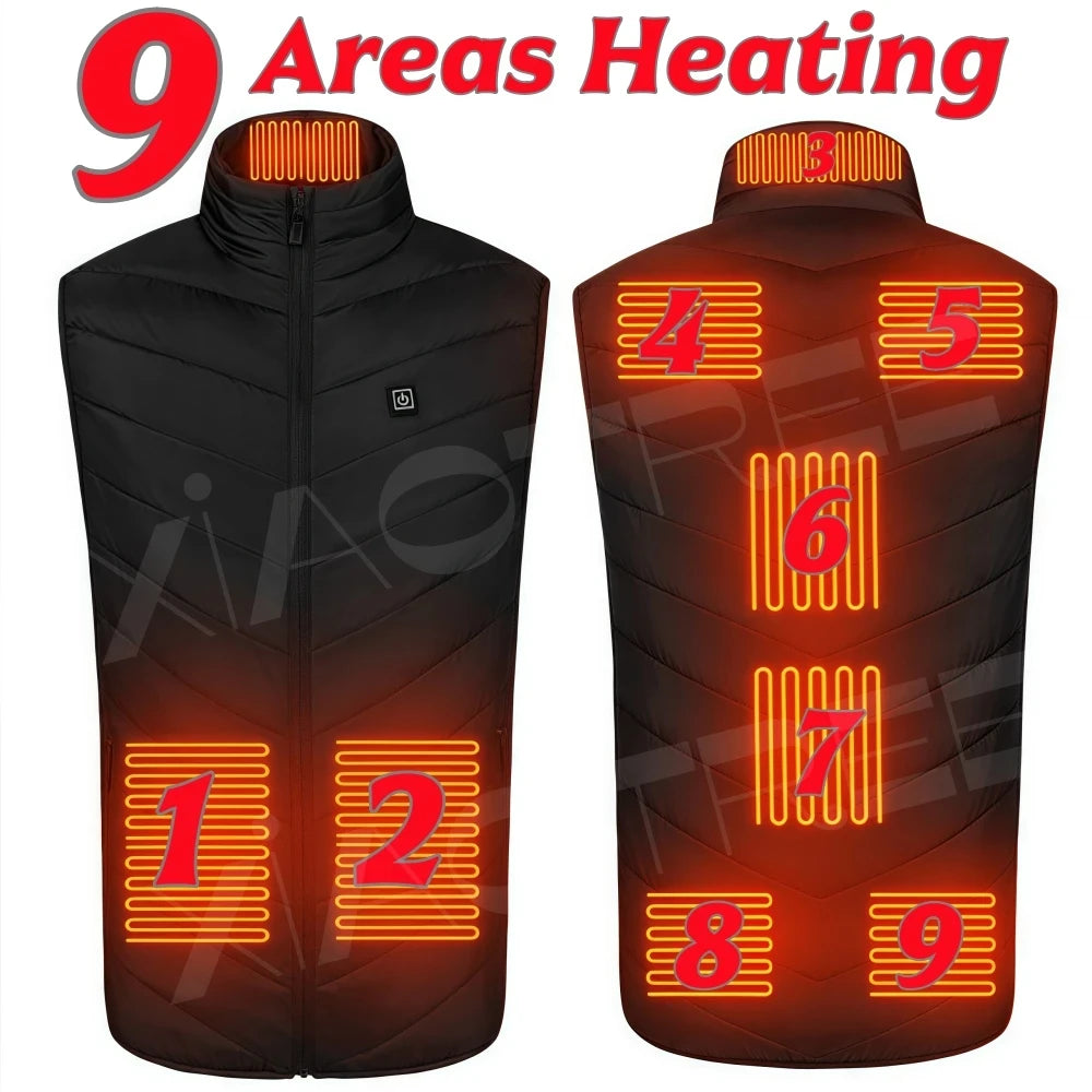 XIAOTREECN Heated Vest for Men and Women Thermal USB Jacket