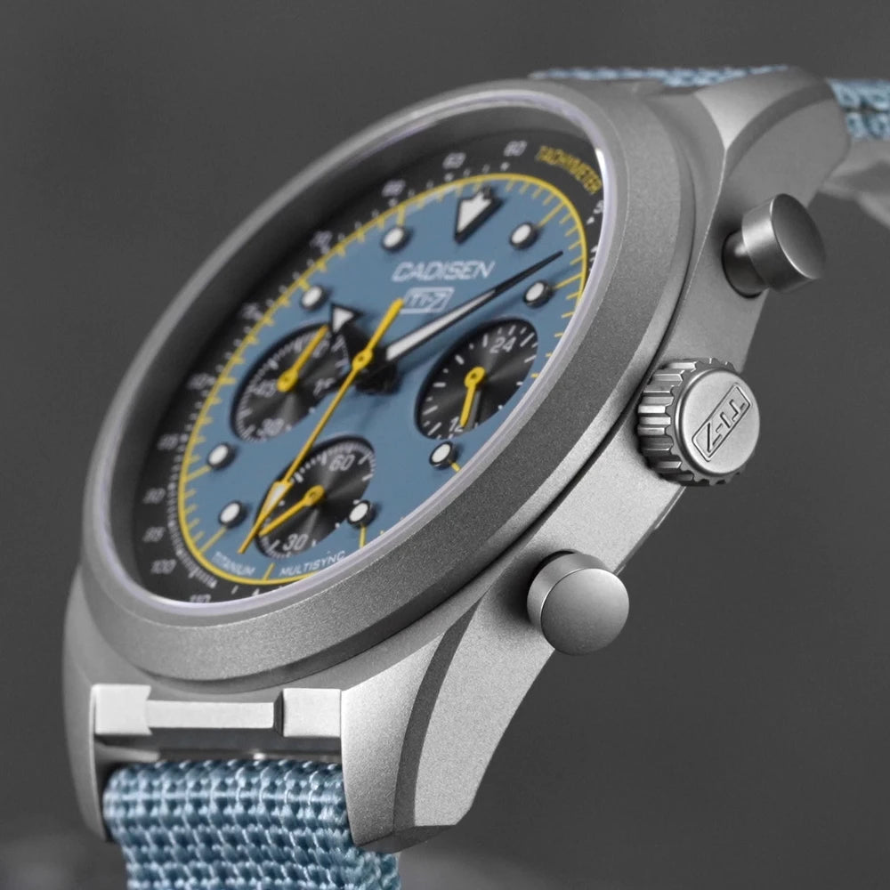 Cadisen Titanium Chronograph Quartz Watch With Sapphire Crystal
