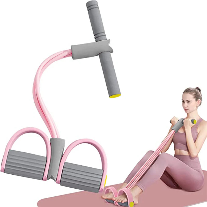 Natural Rubber Resistance Bands Pull Rope For Full Body Fitness Training