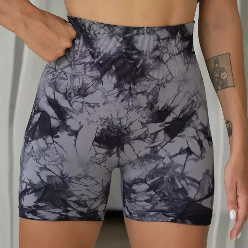 Women's High Elastic Yoga Shorts For Gym And Running